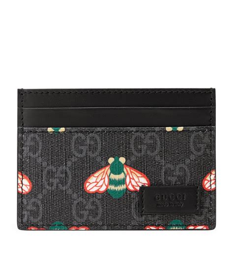 gucci card holder with bee|wallet credit card holder gucci.